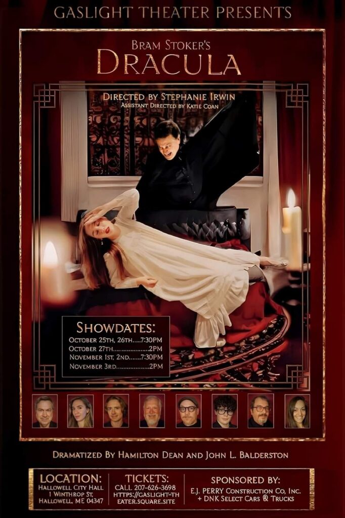 Gaslight Theater 2024 Dracula show poster
